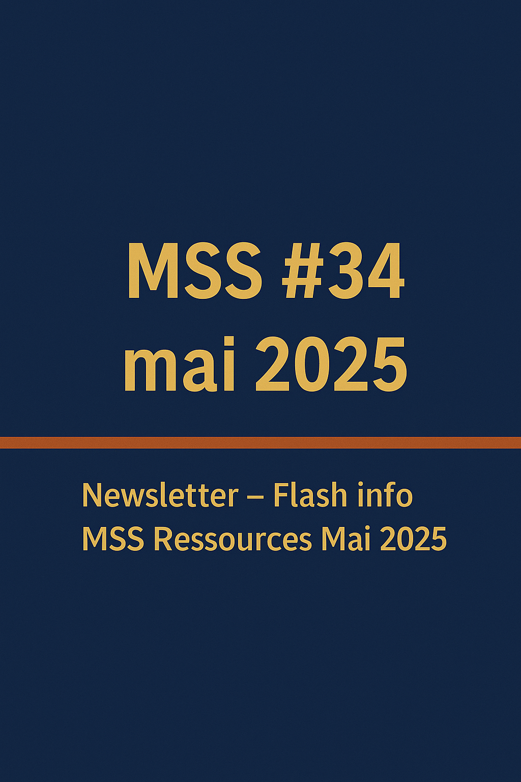 Newsletter – Flash info MSS Ressources Mai 2025
